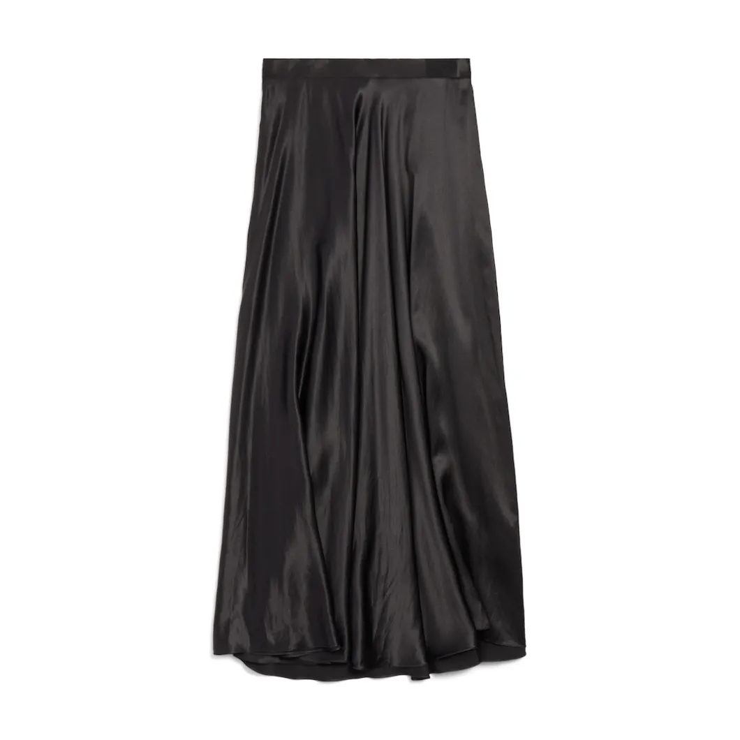 Women's Asymmetric Skirt in Black