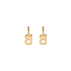 Women's B Chain Xl Earrings in Gold