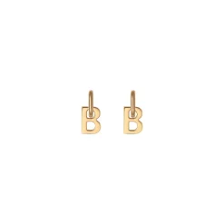 Women's B Chain Xs Earrings in Gold