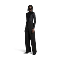 Women's Baggy Tailored Pants in Black