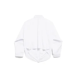 Women's Balenciaga Asymmetric Shirt Large Fit in White