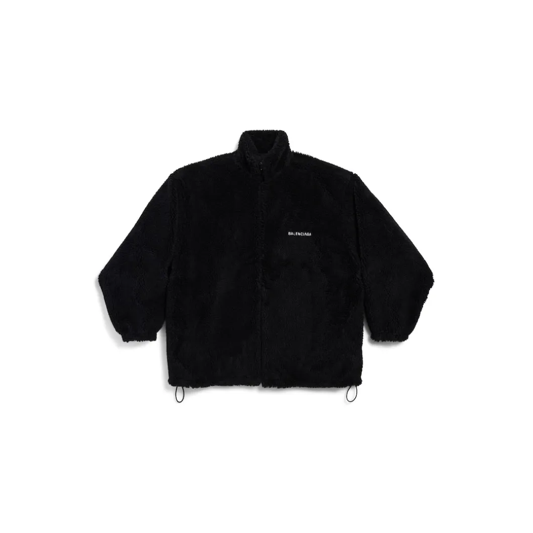Women's Balenciaga Back Zip-up Jacket in Black