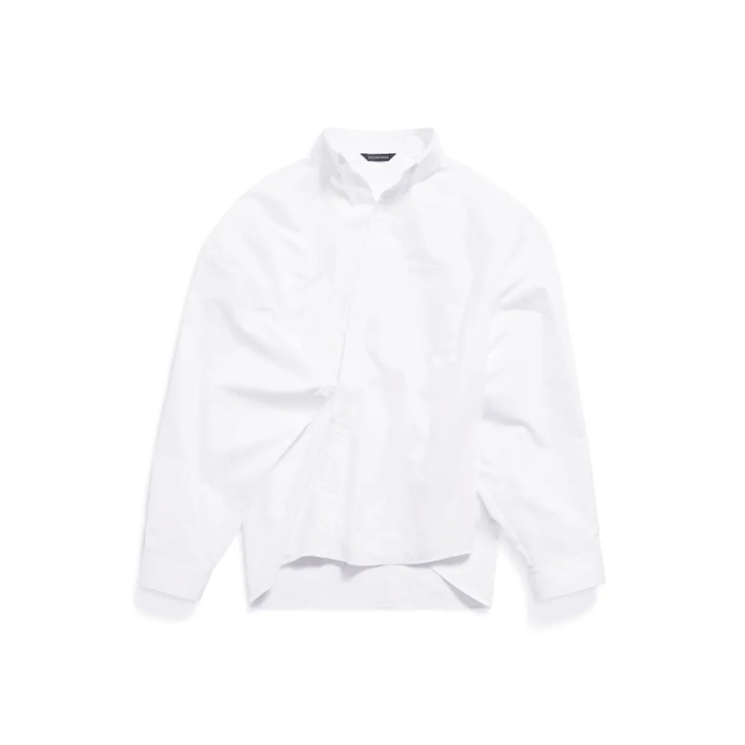 Women's Balenciaga Wrap Shirt Large Fit in White