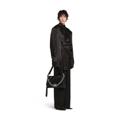 Women's Bb Soft Large Flap Bag  in Black