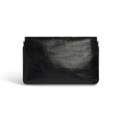 Women's Bb Soft Large Flap Bag in Black