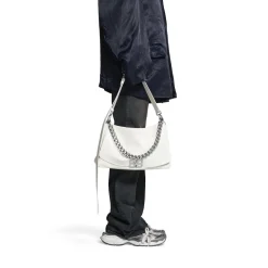 Women's Bb Soft Large Flap Bag  in Optic White