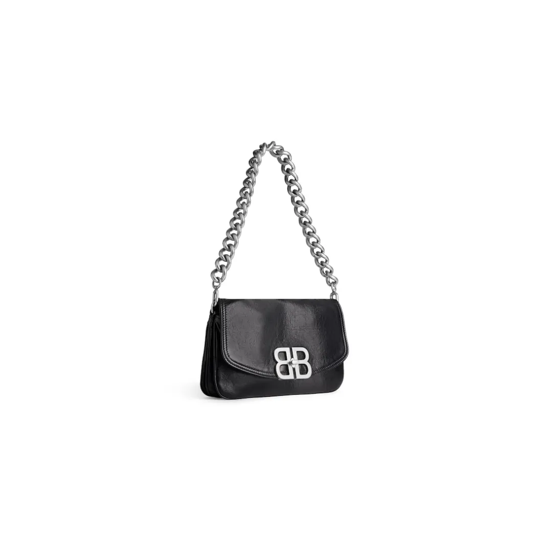 Women's Bb Soft Small Flap Bag in Black