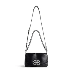 Women's Bb Soft Small Flap Bag in Black