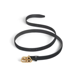Women's Bb Super Thin Belt in Black