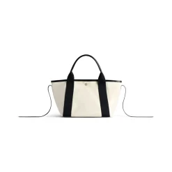 Women's Biarritz Small Tote Bag  in Beige/black