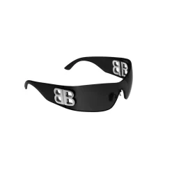Women's Bossy Mask Sunglasses  in Black