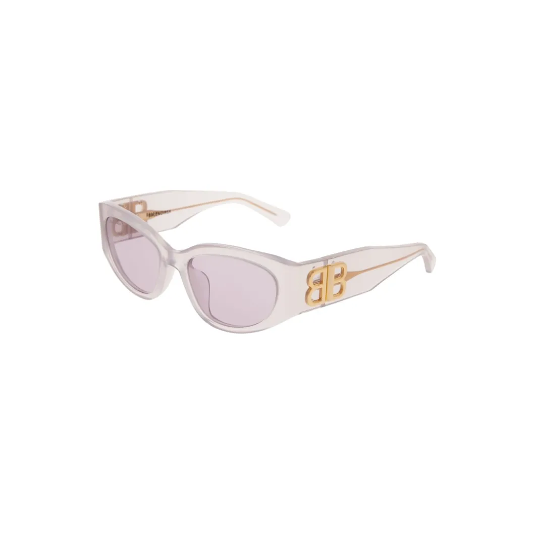 Women's Bossy Round Af Sunglasses in Light Pink