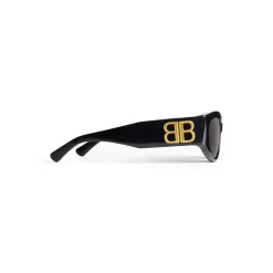 Women's Bossy Round Af Sunglasses  in Black