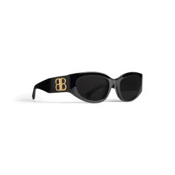 Women's Bossy Round Af Sunglasses  in Black