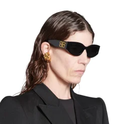 Women's Bossy Round Af Sunglasses  in Black