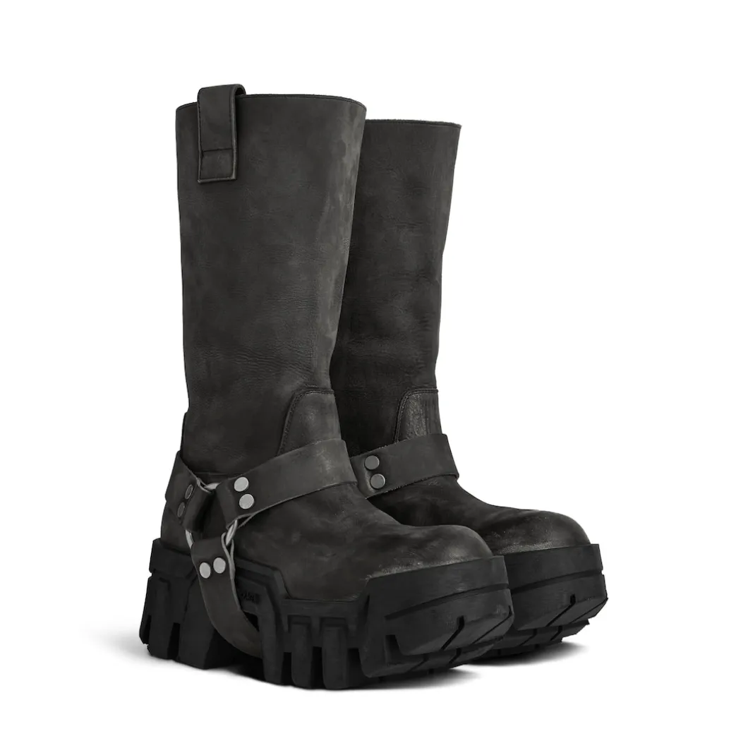 Women's Bulldozer Harness Boot in Black