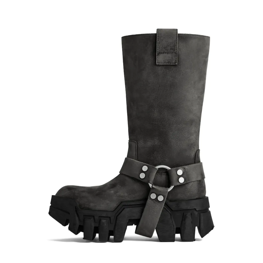 Women's Bulldozer Harness Boot in Black