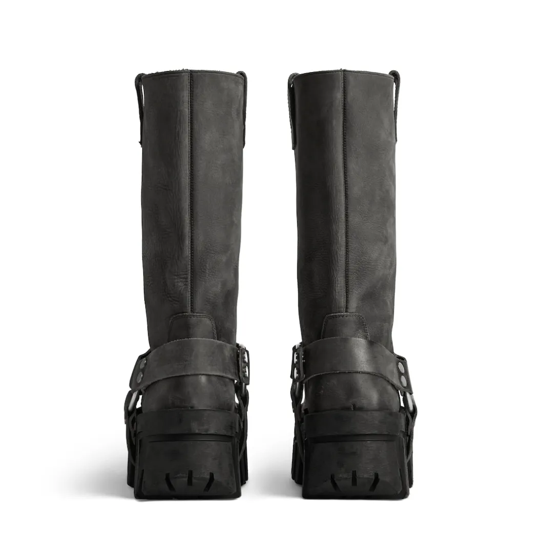 Women's Bulldozer Harness Boot in Black
