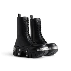 Women's Bulldozer Lace-up Boot  in Black