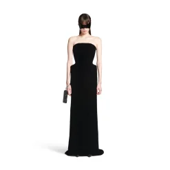 Women's Bustier Gown in Black