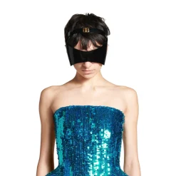 Women's Bustier Gown in Turquoise