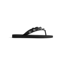 Women's Cagole Thong Sandal in Black