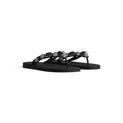 Women's Cagole Thong Sandal in Black