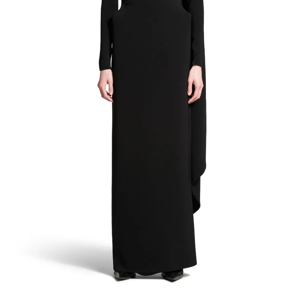 Women's Cape Gown in Black