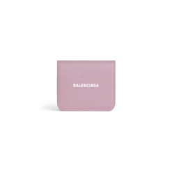 Women's Cash Flap Coin And Card Holder in Pink
