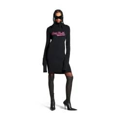 Women's Ciao Bello Long Fitted Turtleneck in Black