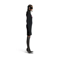 Women's Ciao Bello Long Fitted Turtleneck in Black