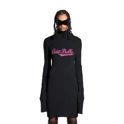 Women's Ciao Bello Long Fitted Turtleneck in Black