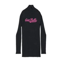 Women's Ciao Bello Long Fitted Turtleneck in Black