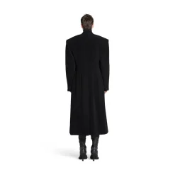 Women's Cinched Coat in Black