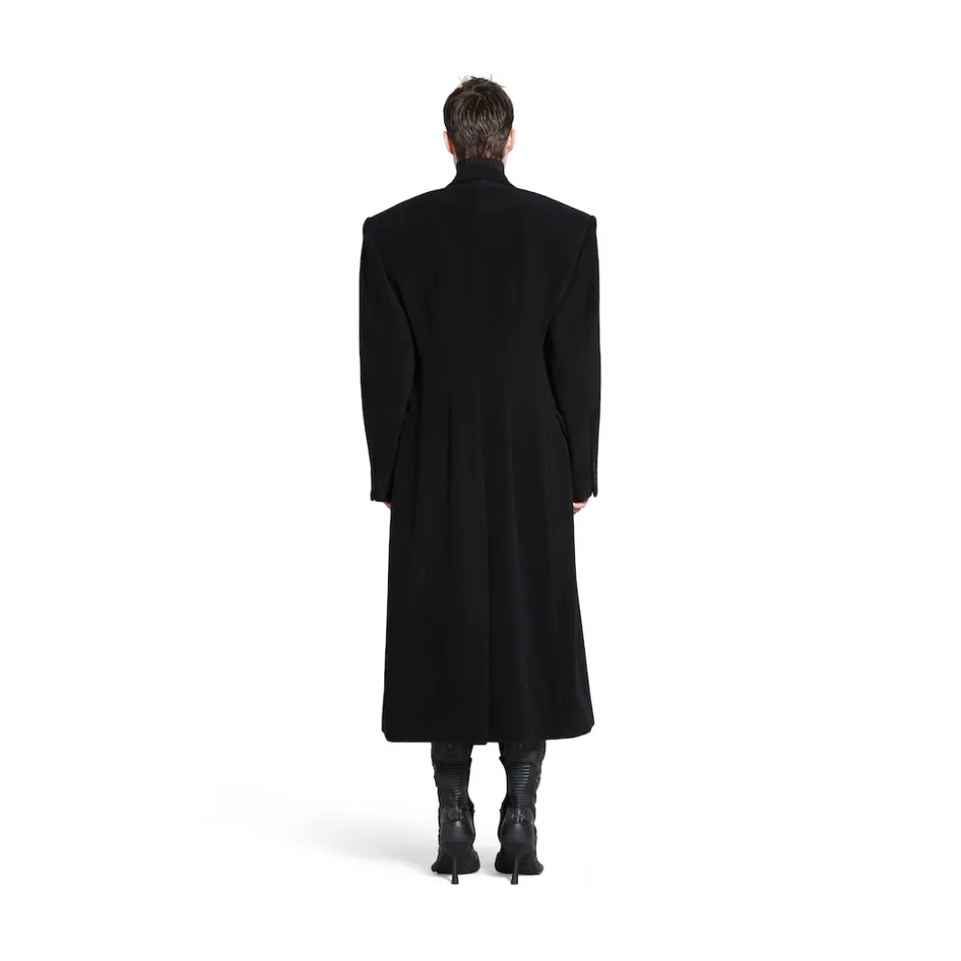 Women's Cinched Coat in Black