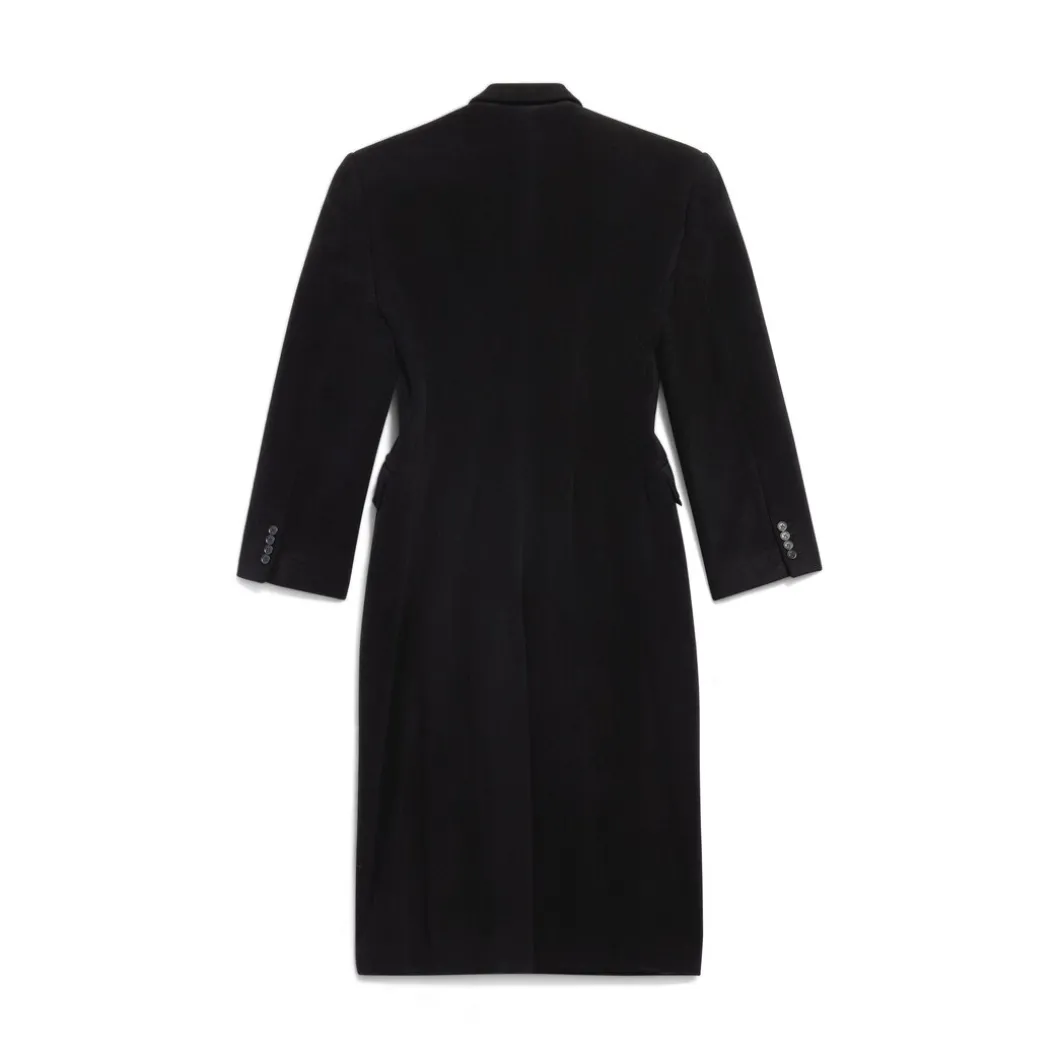 Women's Cinched Coat in Black