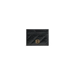 Women's Crush Card Holder Quilted in Black
