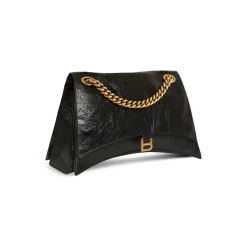 Women's Crush Large Chain Bag in Black