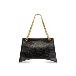 Women's Crush Large Chain Bag in Black