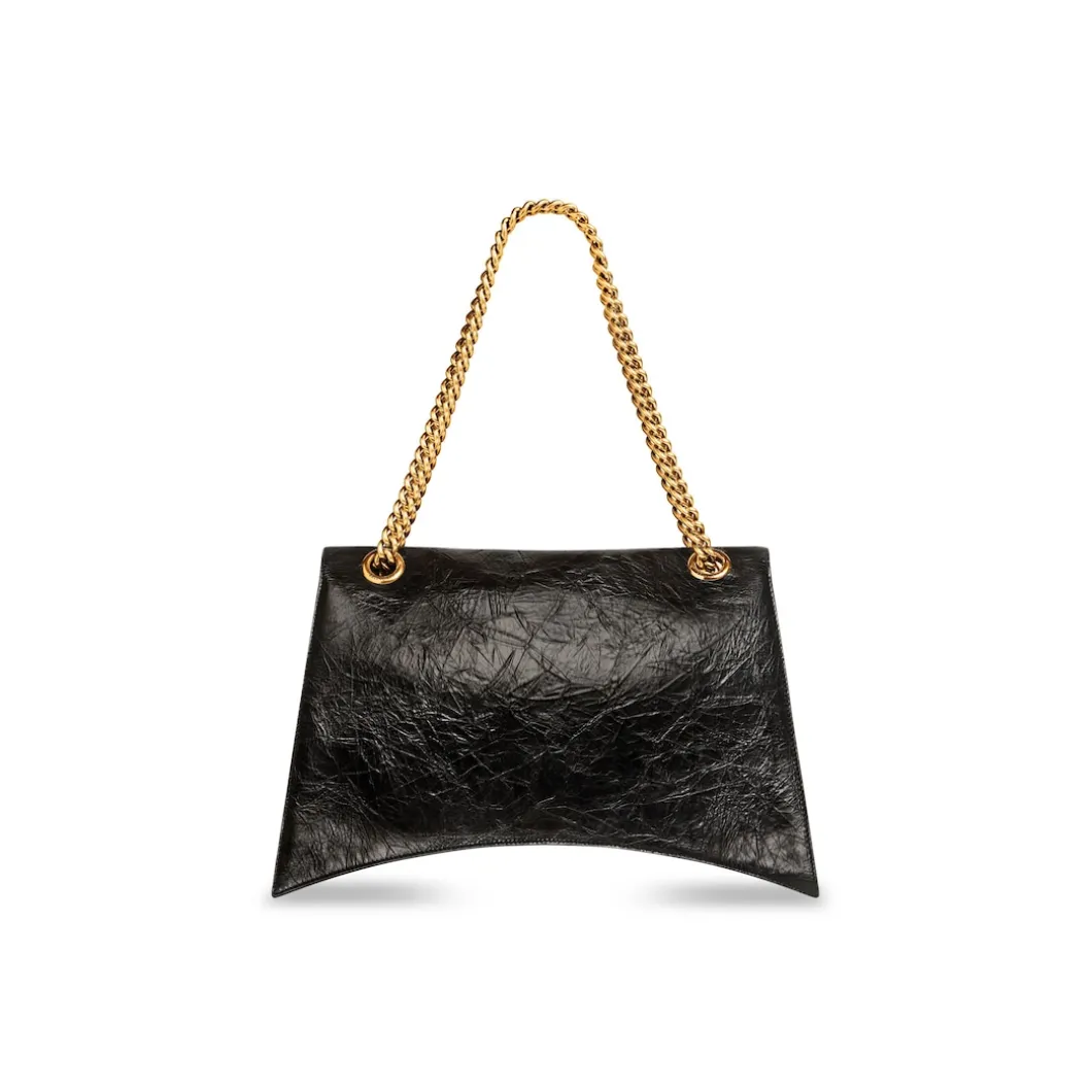 Women's Crush Large Chain Bag in Black
