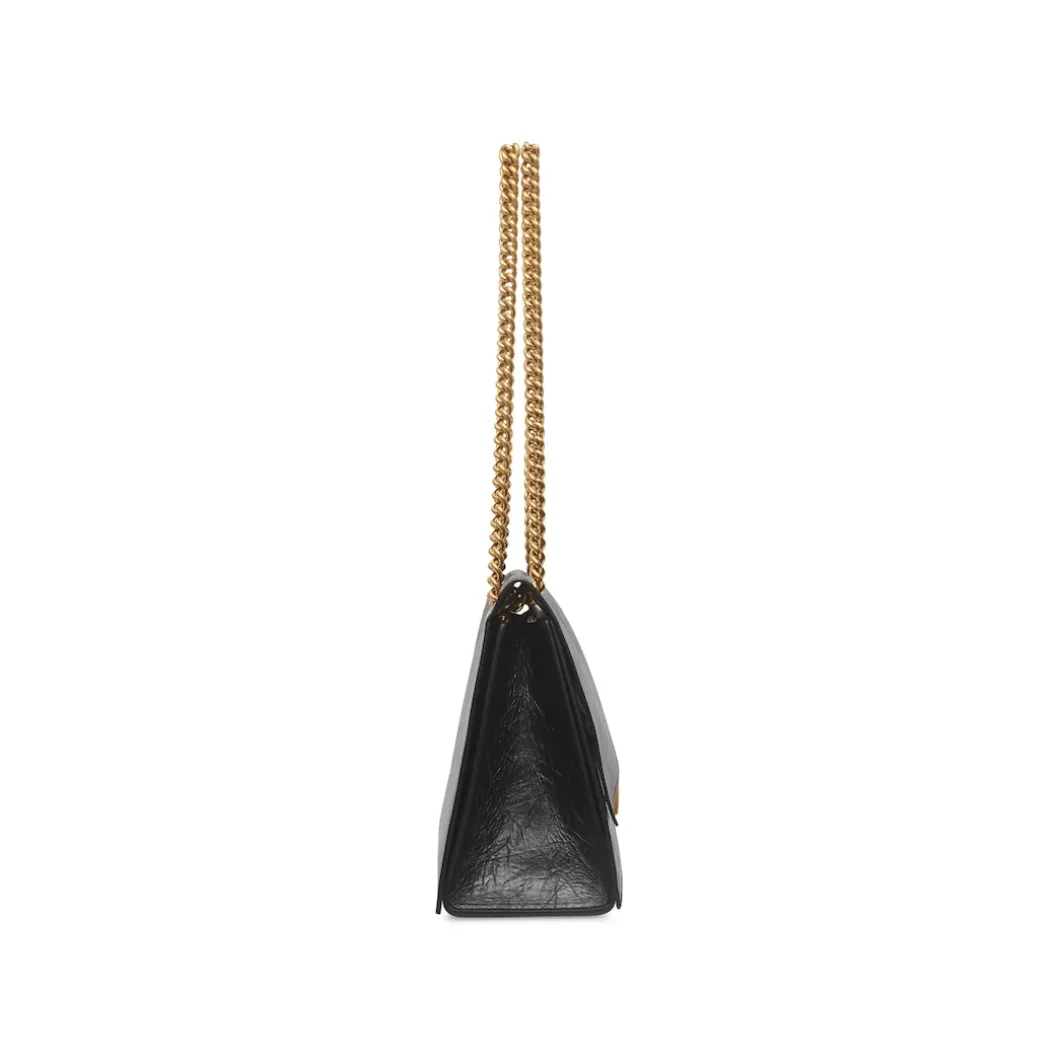 Women's Crush Medium Chain Bag in Black