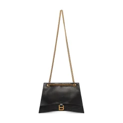 Women's Crush Medium Chain Bag in Black