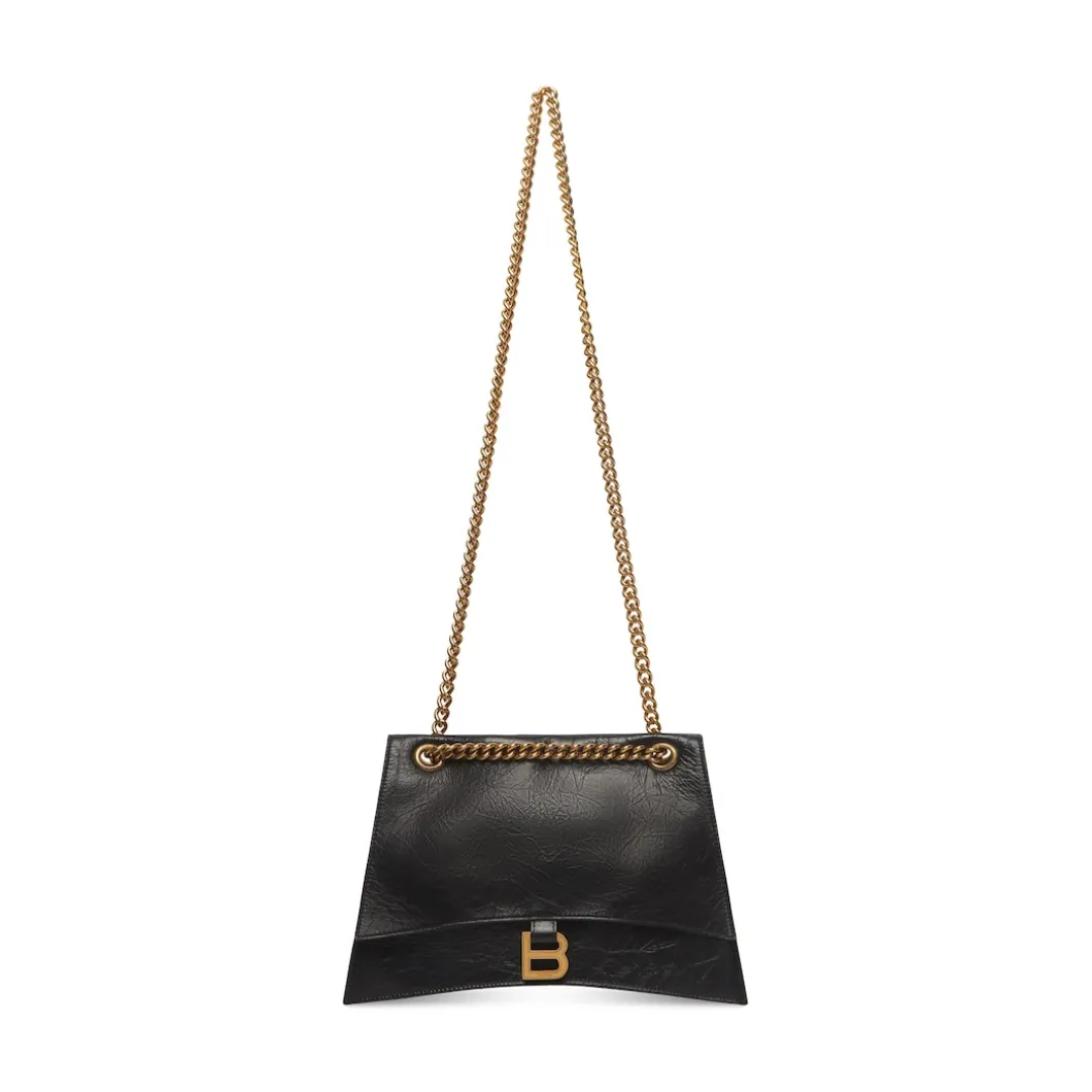 Women's Crush Medium Chain Bag in Black