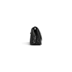 Women's Crush Medium Chain Bag Quilted in Black