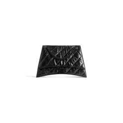 Women's Crush Medium Chain Bag Quilted in Black