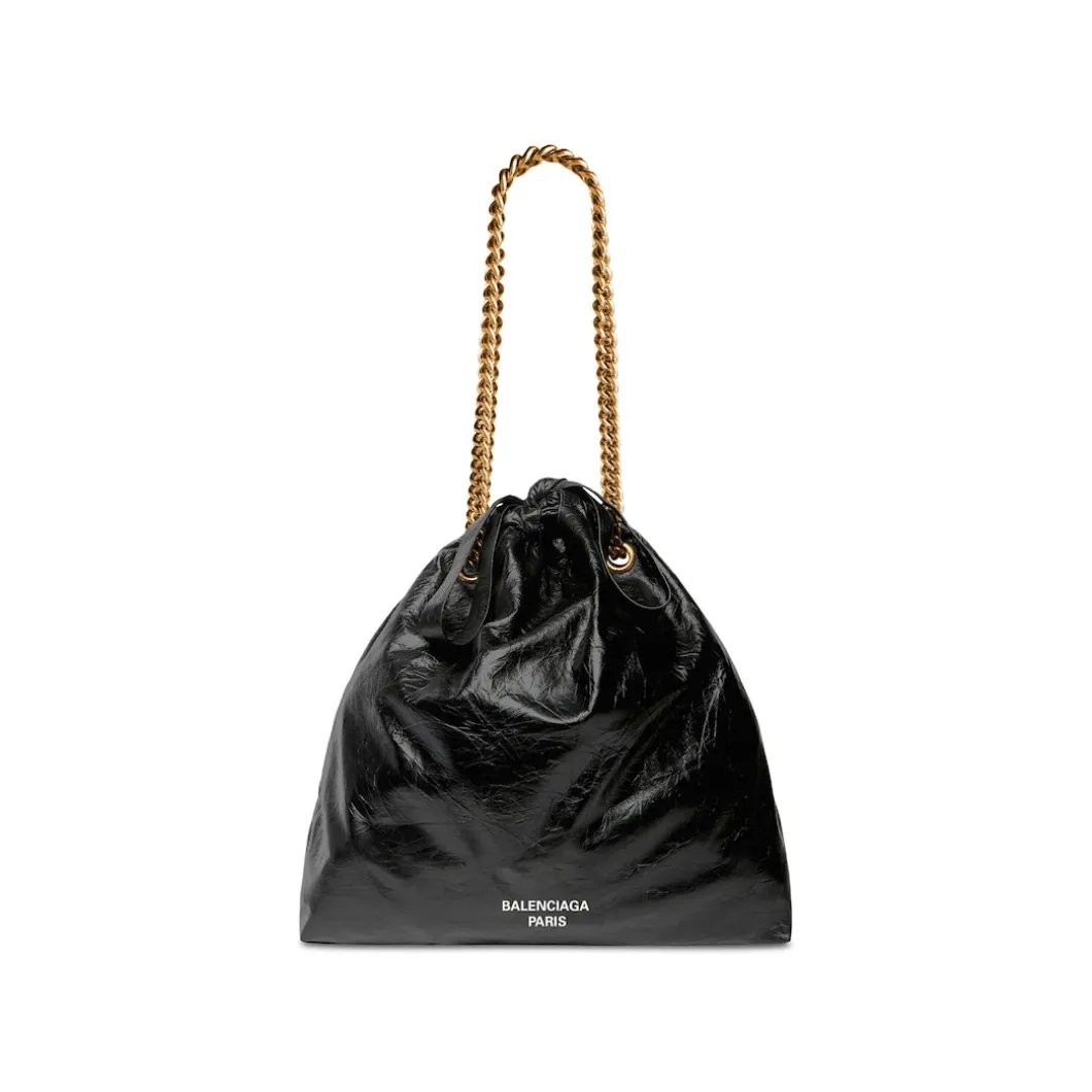 Women's Crush Medium Tote Bag in Black