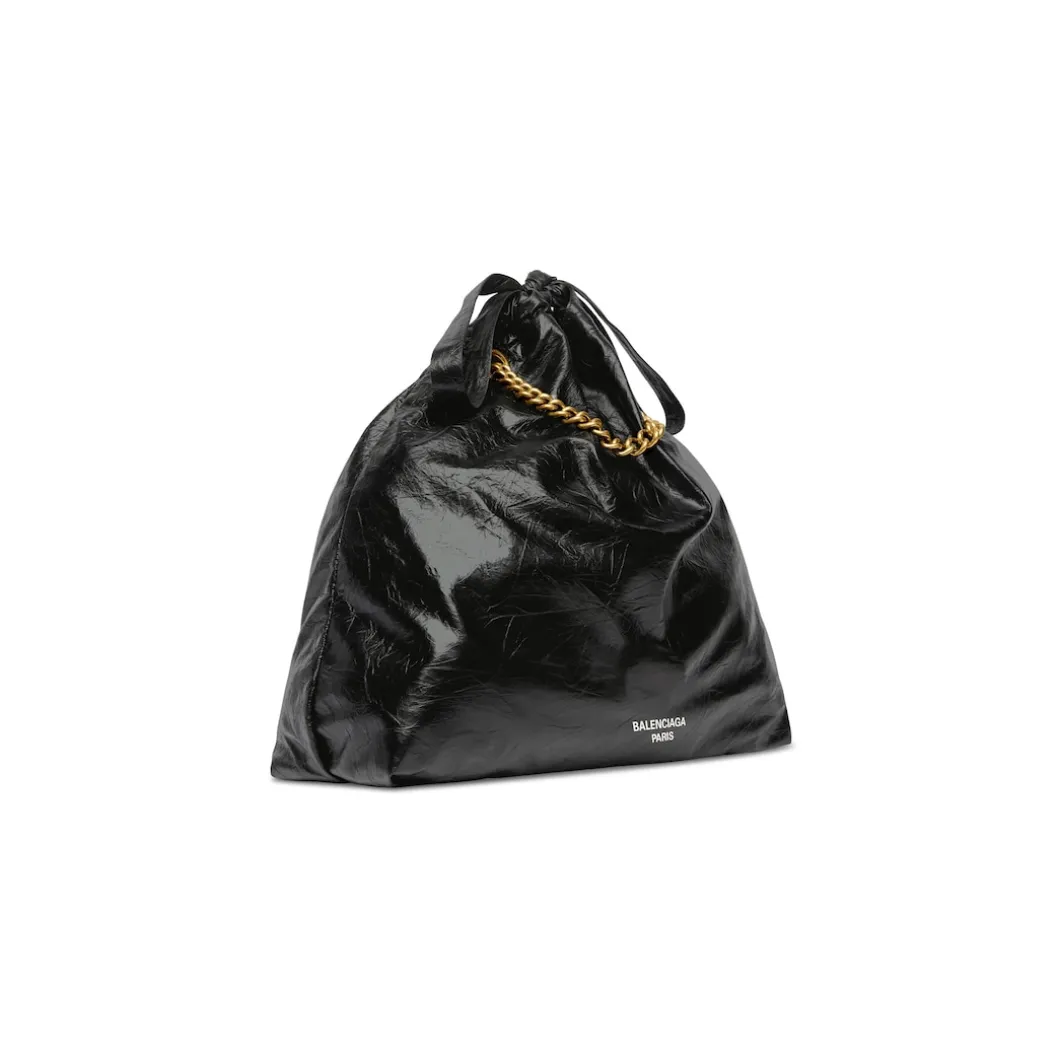 Women's Crush Medium Tote Bag in Black