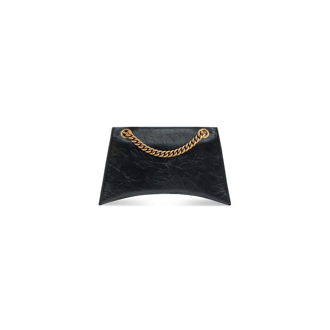 Women's Crush Small Chain Bag in Black