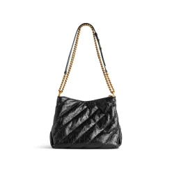 Women's Crush Small Hobo Bag Quilted in Black