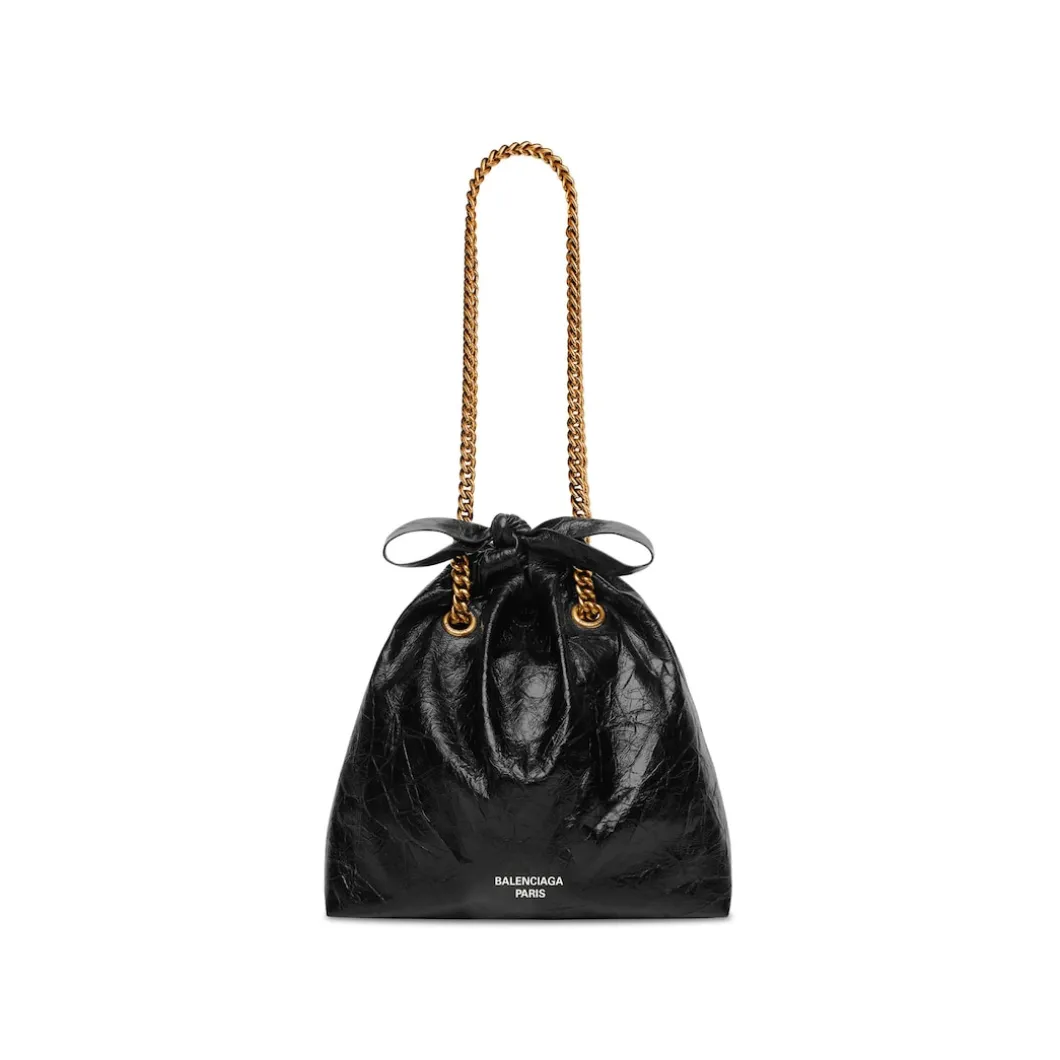 Women's Crush Small Tote Bag in Black